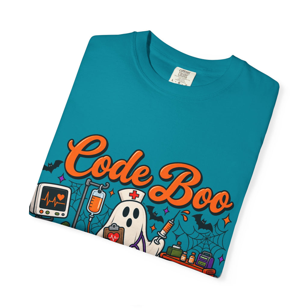 Code Boo in the ER T-Shirt — Halloween Nurse/EMT Medical Tee