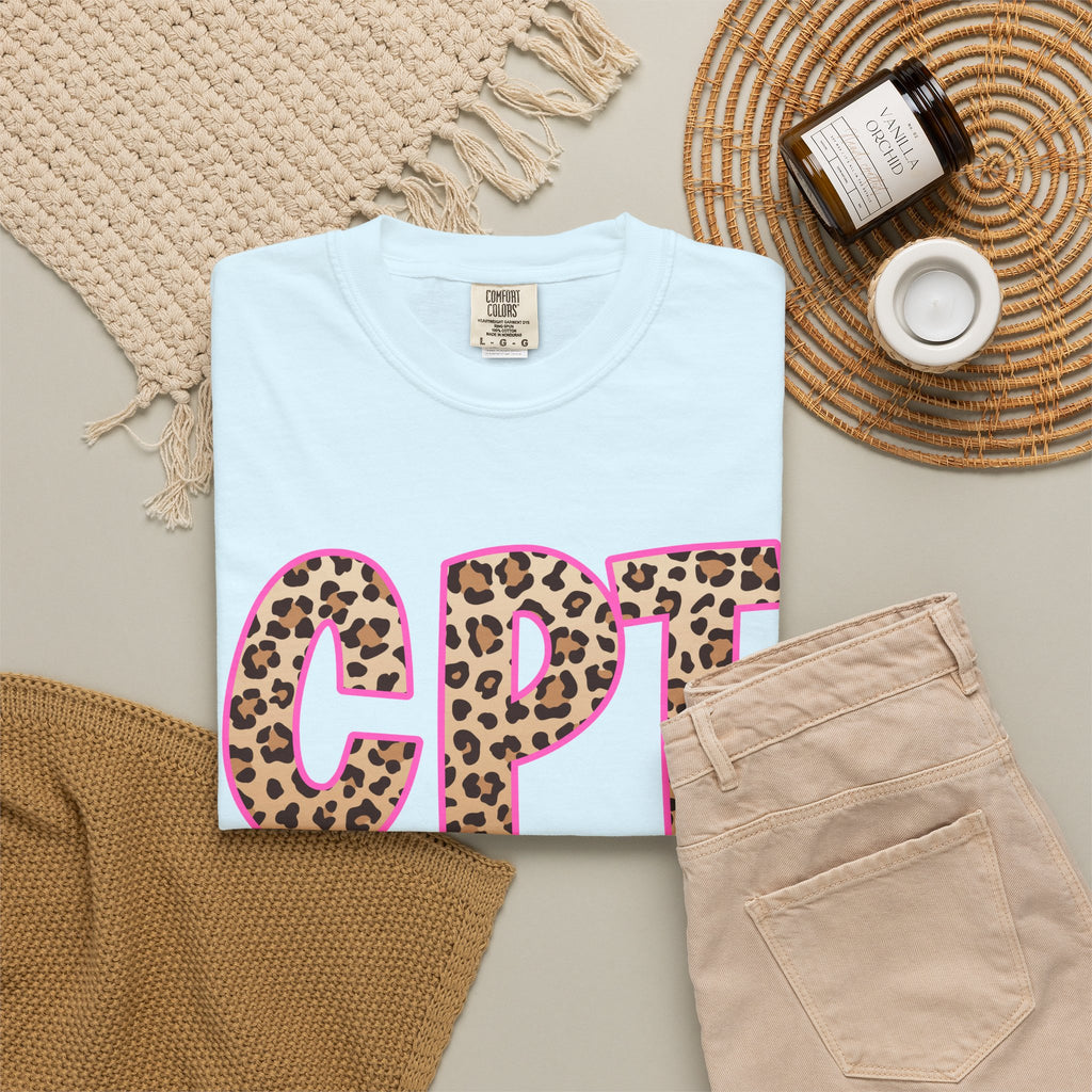 CPT Leopard Print- Phlebotomy T‑Shirt