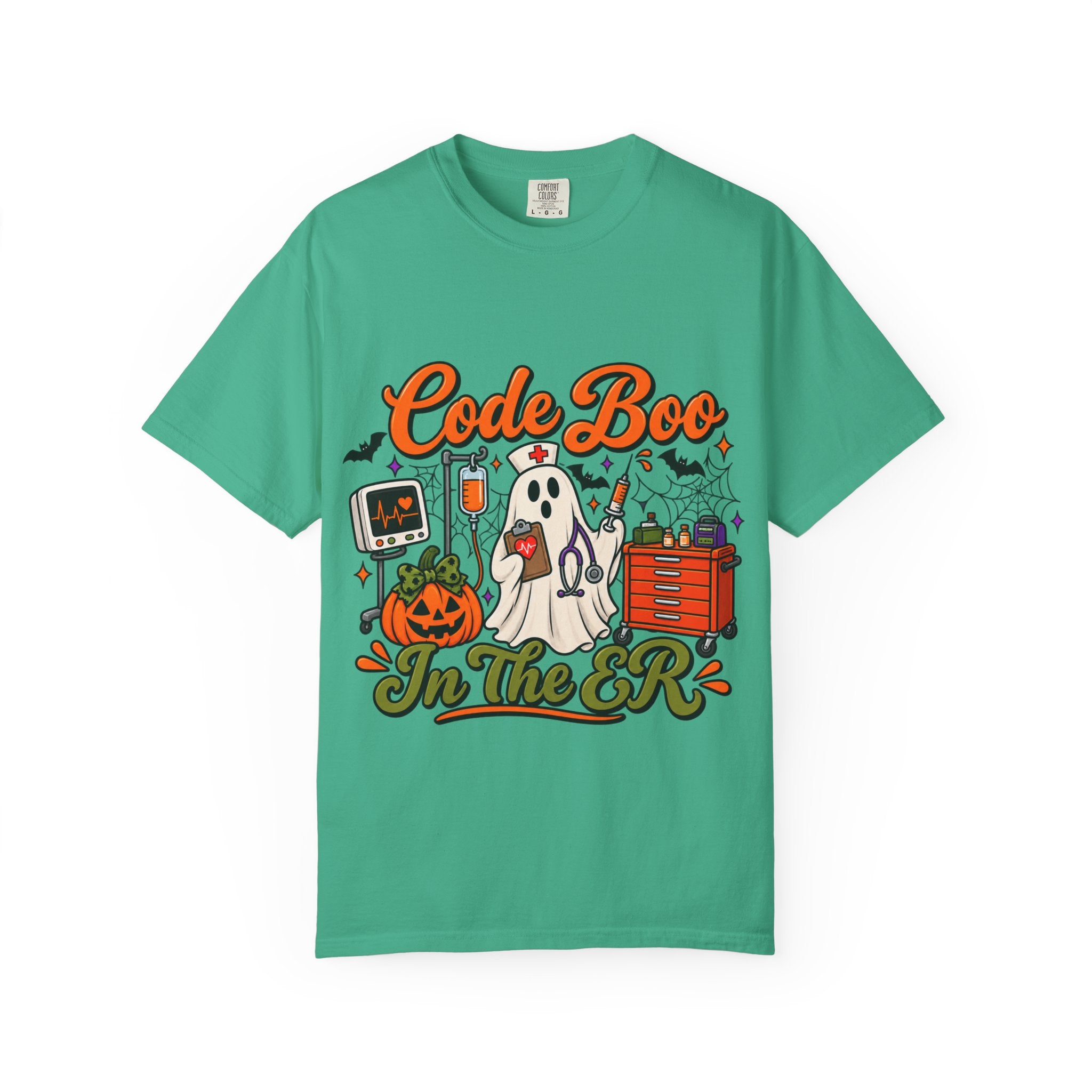 Code Boo in the ER T-Shirt — Halloween Nurse/EMT Medical Tee
