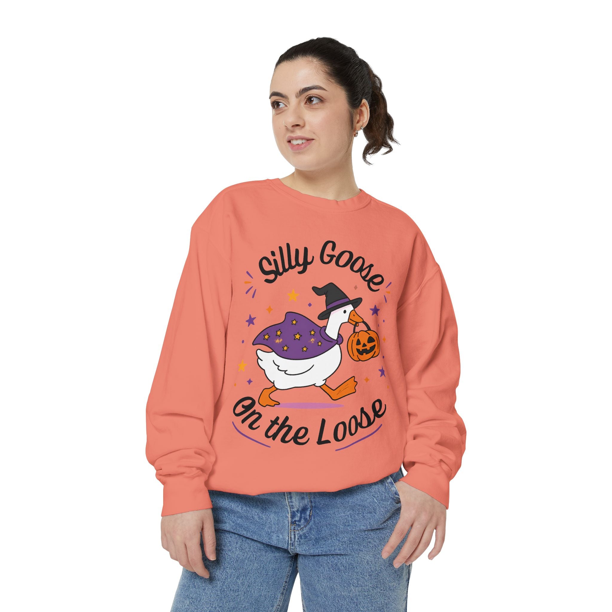 Silly Goose On The Loose Halloween Sweatshirt
