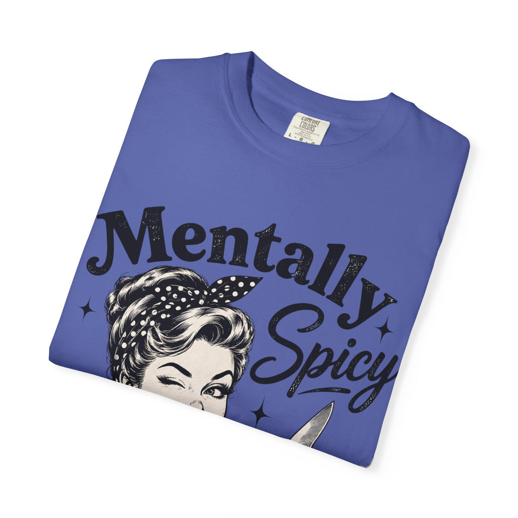 Mentally Spicy T-Shirt — Retro Pinup Chef Graphic Tee