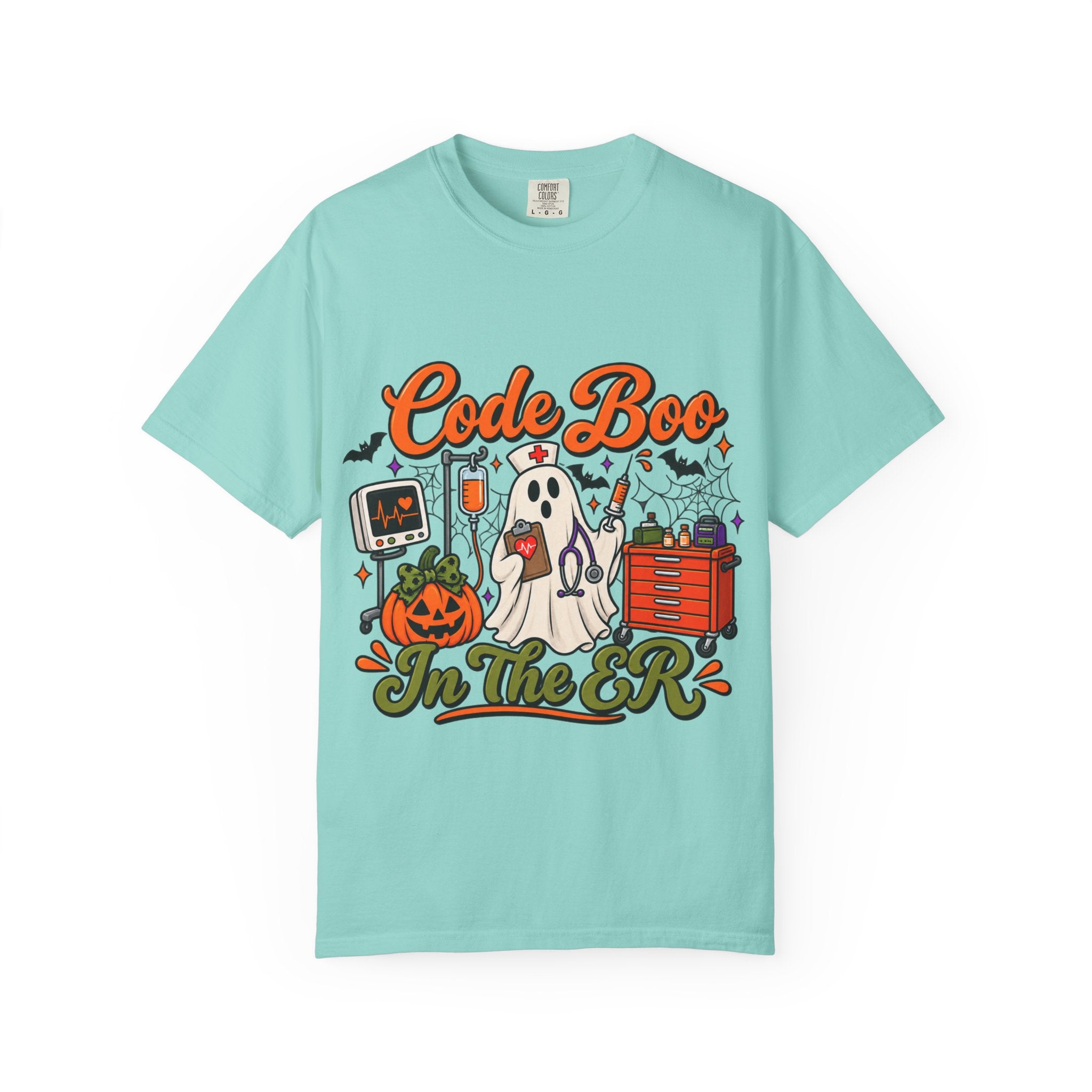 Code Boo in the ER T-Shirt — Halloween Nurse/EMT Medical Tee