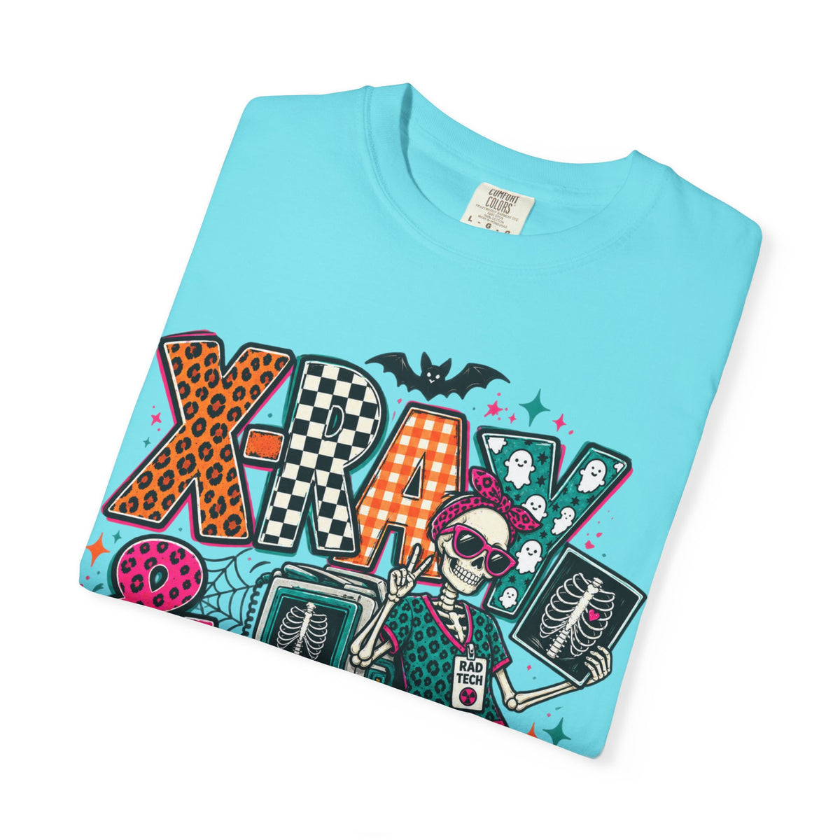Halloween Floral Witch T-Shirt — "X-Ray & Slay" Graphic Tee