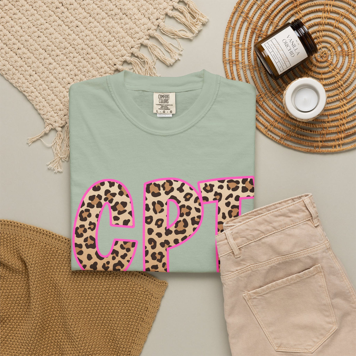 CPT Leopard Print- Phlebotomy T‑Shirt