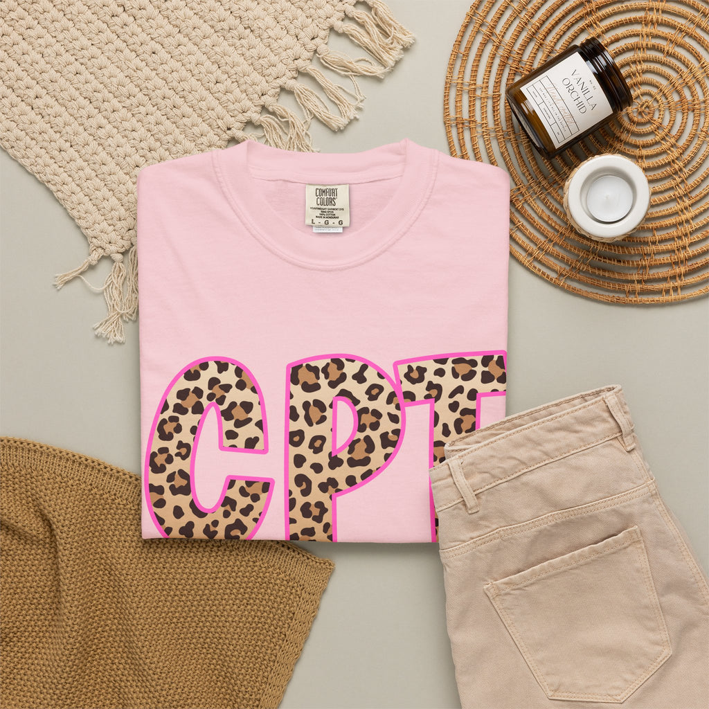 CPT Leopard Print- Phlebotomy T‑Shirt