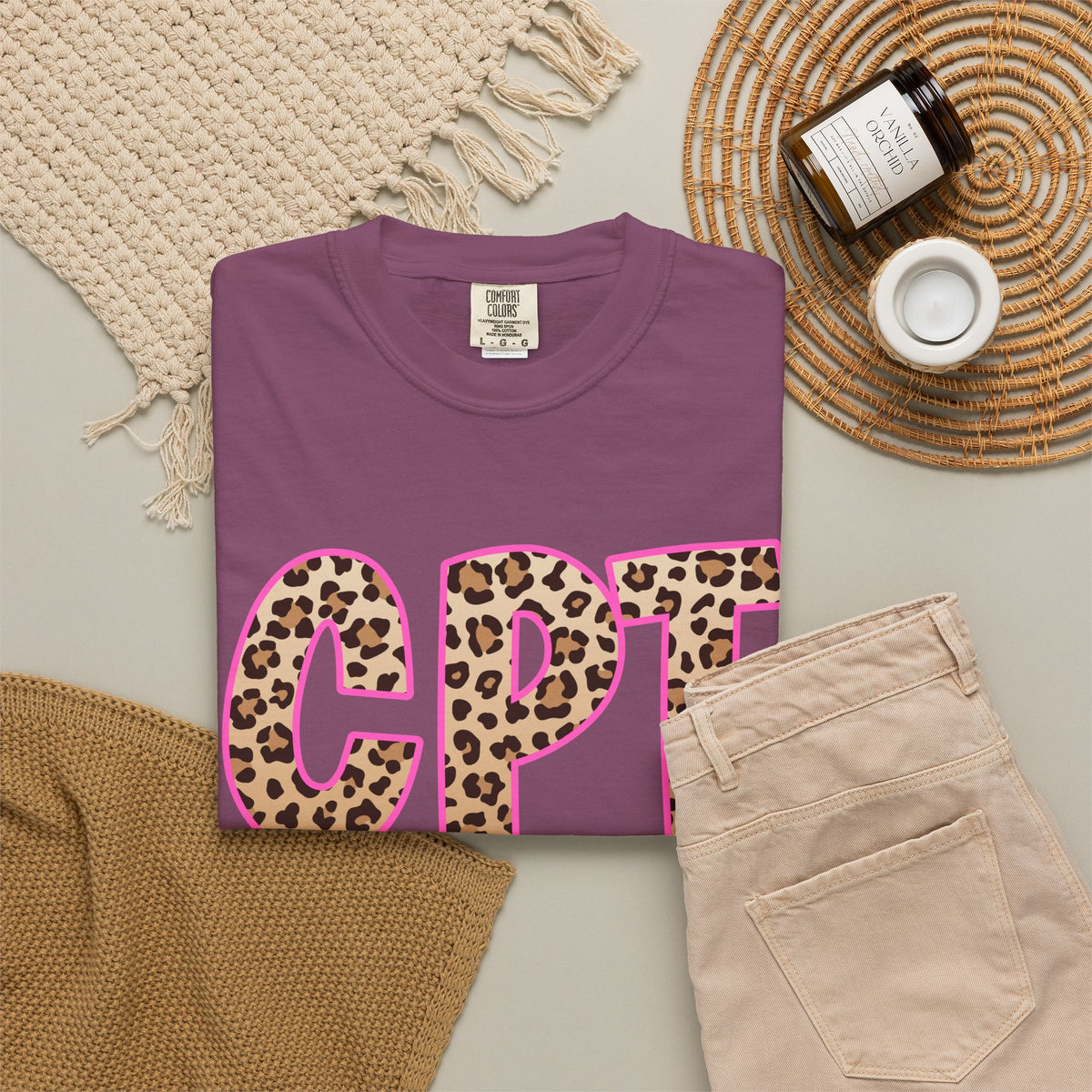 CPT Leopard Print- Phlebotomy T‑Shirt