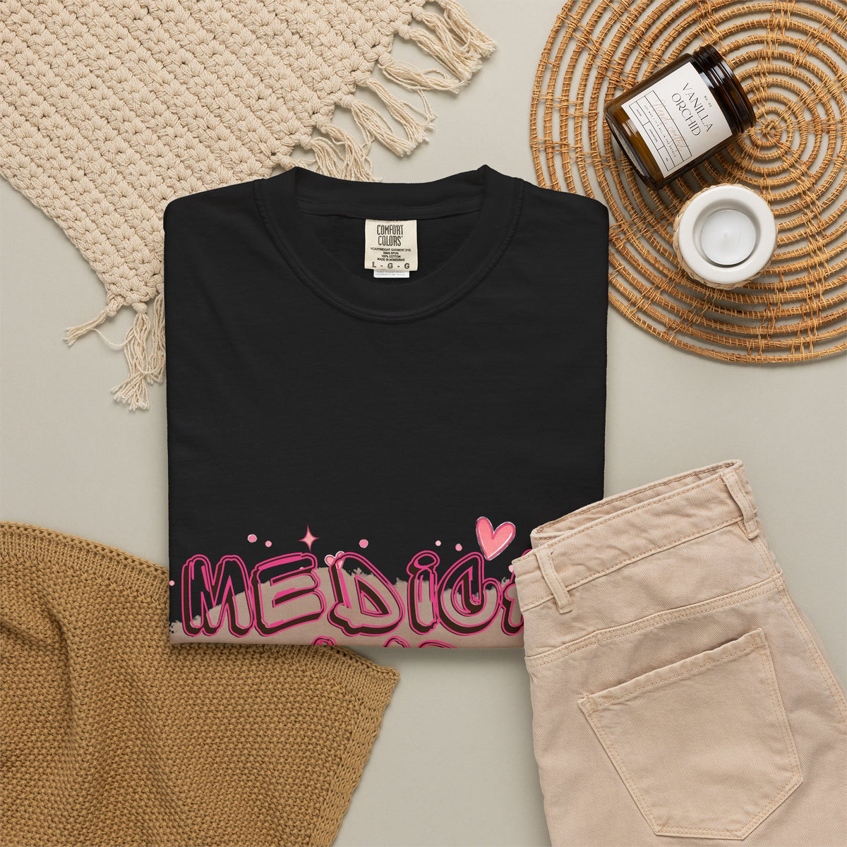 Medical Lab Tech T-Shirt — Cute Heart Design for Lab Professionals