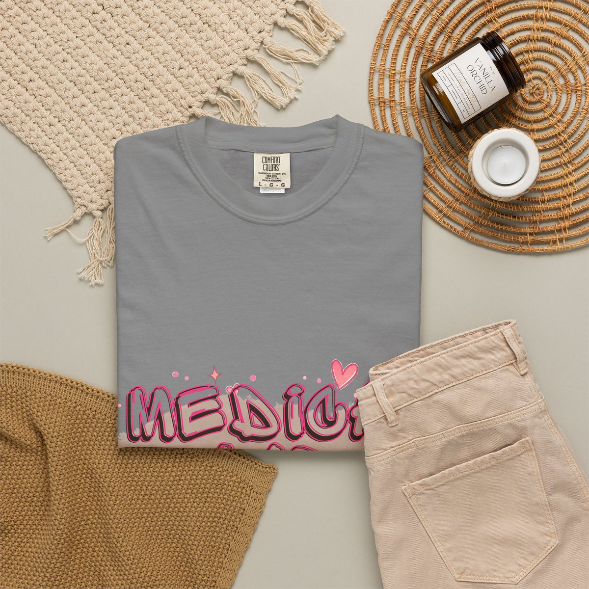 Medical Lab Tech T-Shirt — Cute Heart Design for Lab Professionals