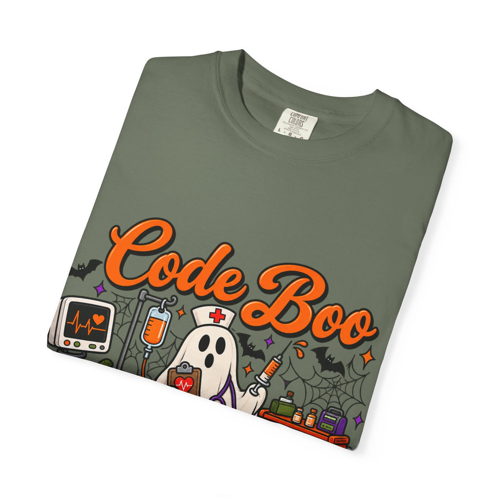 Code Boo in the ER T-Shirt — Halloween Nurse/EMT Medical Tee
