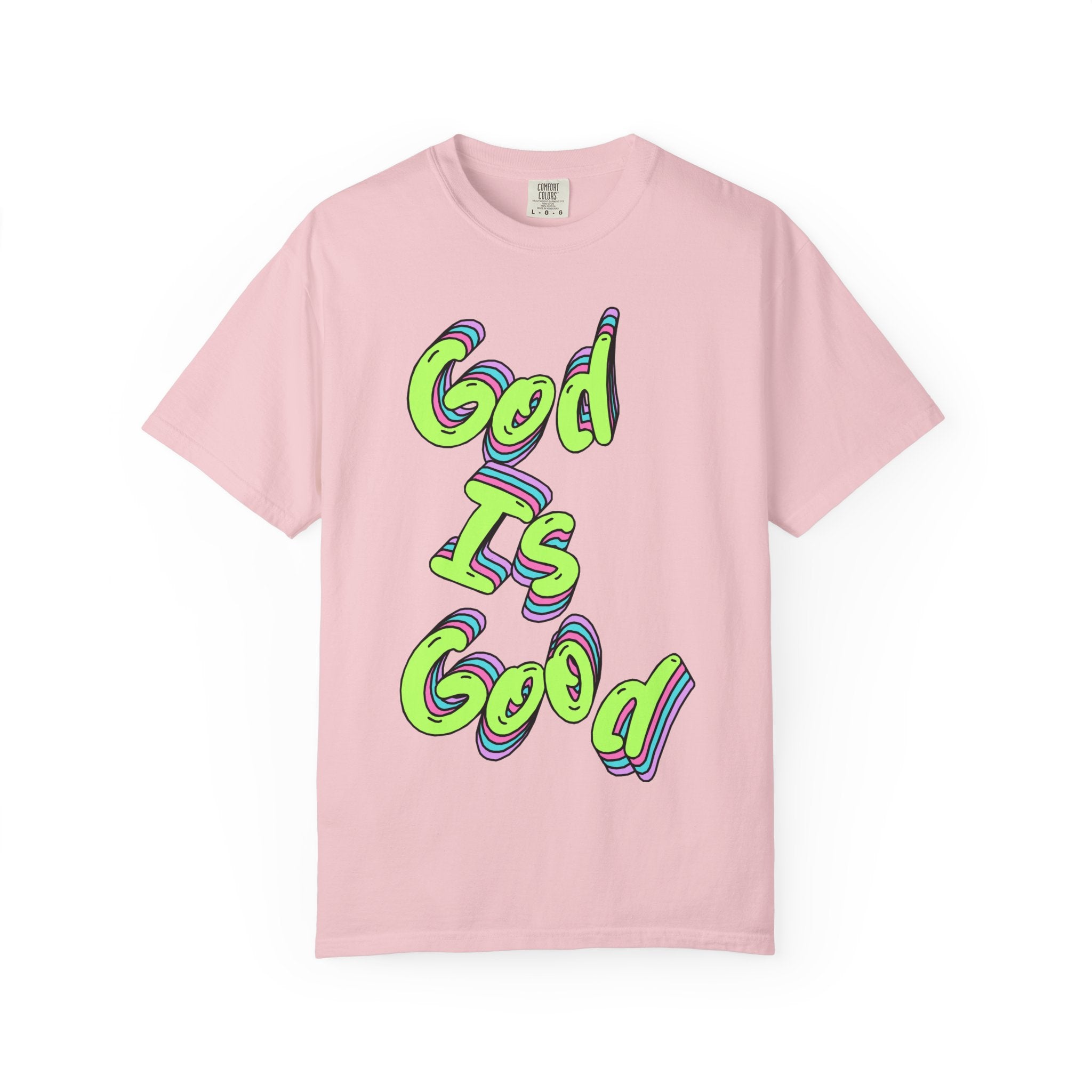 God Is Good Graphic T-Shirt — Neon Faith Tee