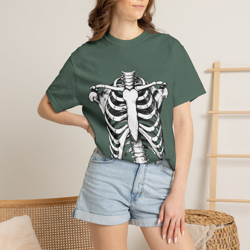 Rib Cage Anatomy T-Shirt — Vintage Skeleton Graphic Tee