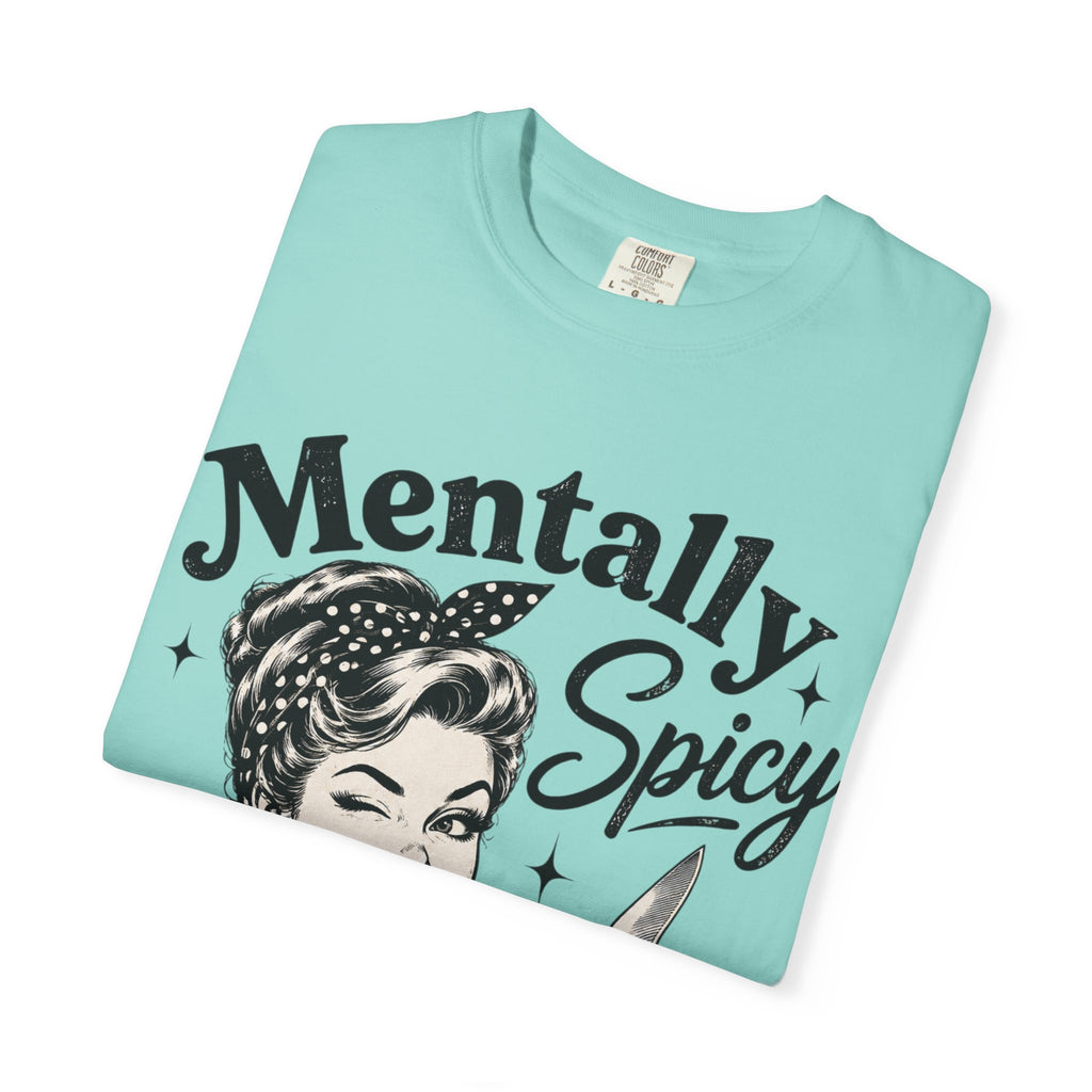 Mentally Spicy T-Shirt — Retro Pinup Chef Graphic Tee
