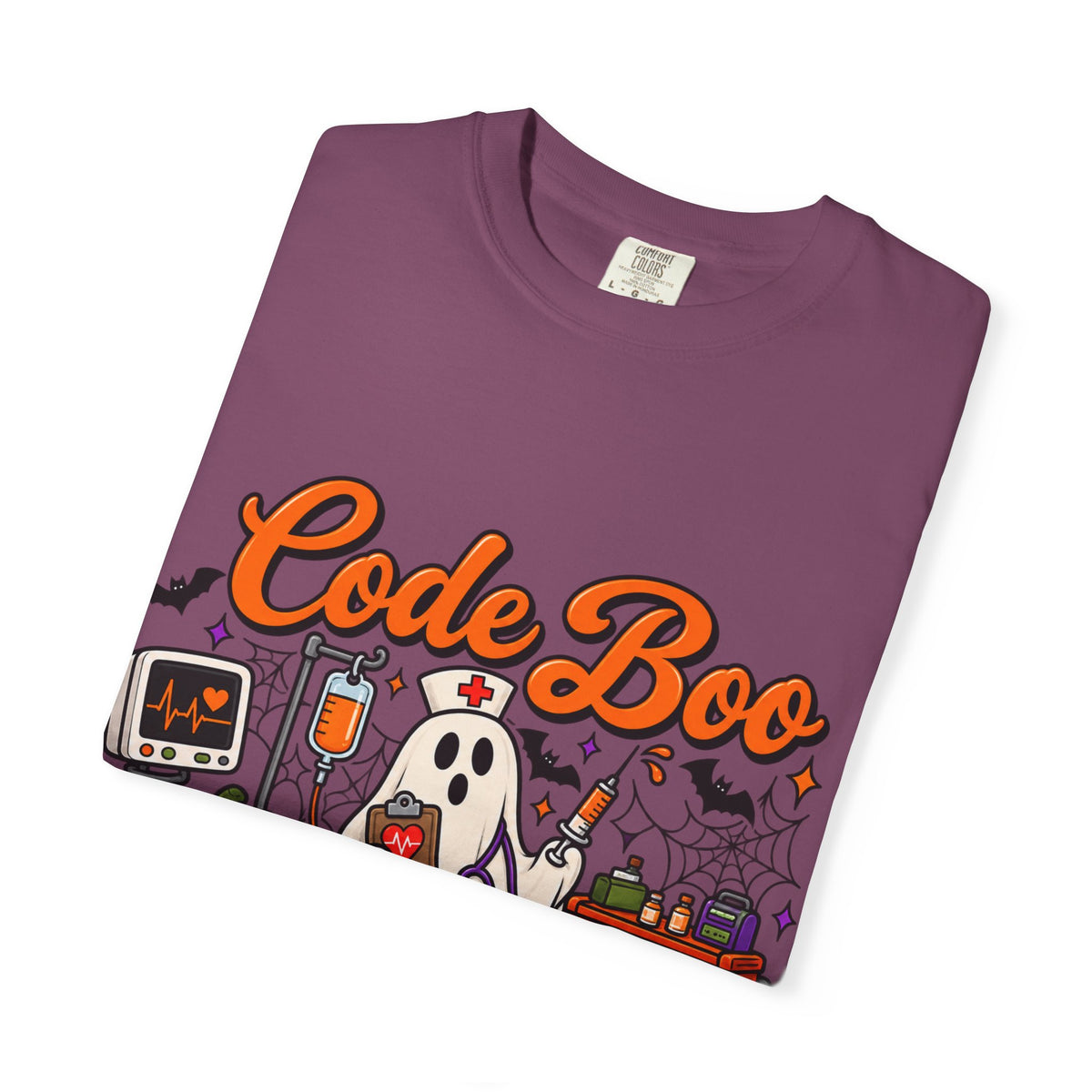 Code Boo in the ER T-Shirt — Halloween Nurse/EMT Medical Tee