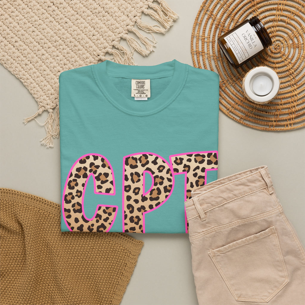 CPT Leopard Print- Phlebotomy T‑Shirt
