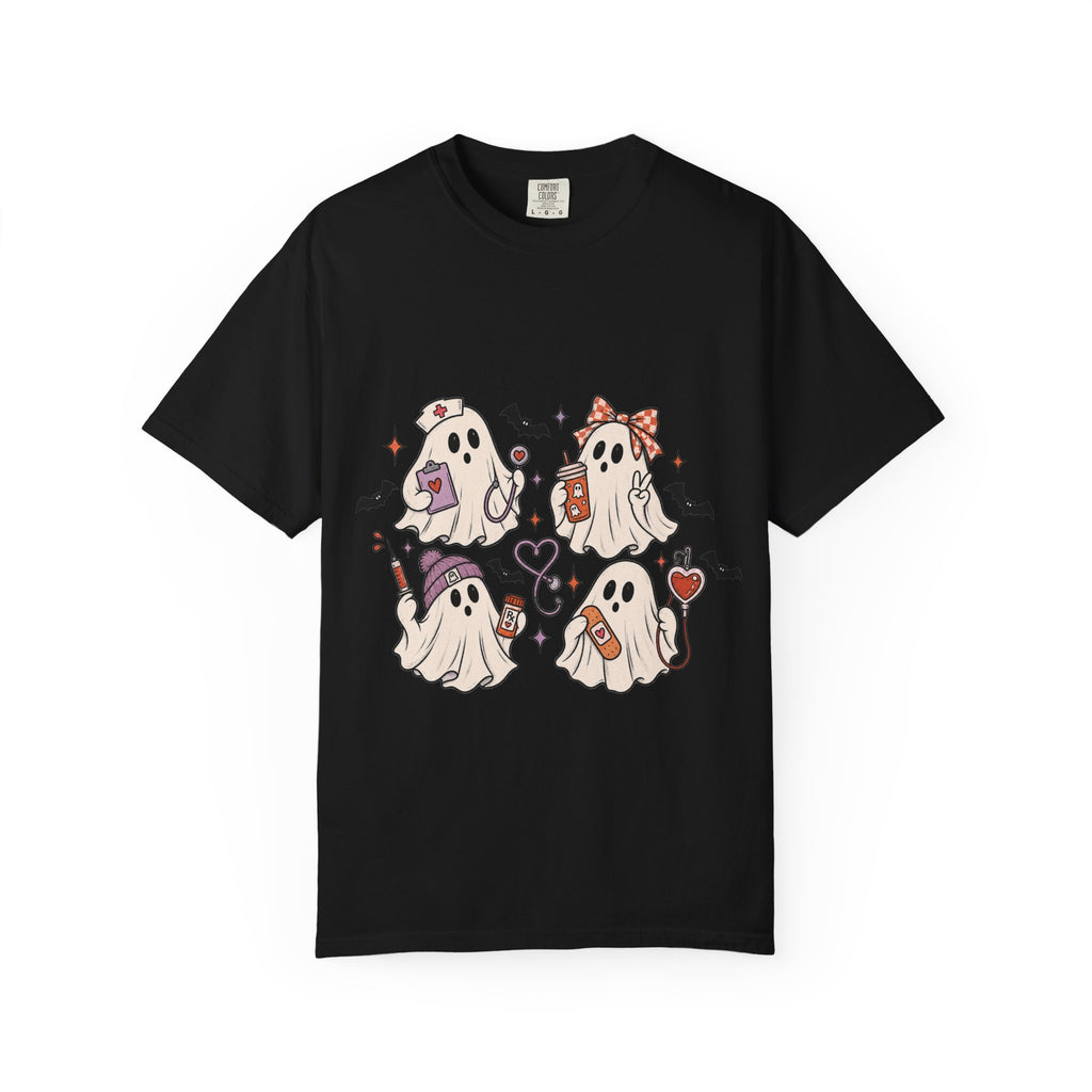 Cute Halloween Ghosts T-Shirt — Kawaii Ghost Squad Costume Tee