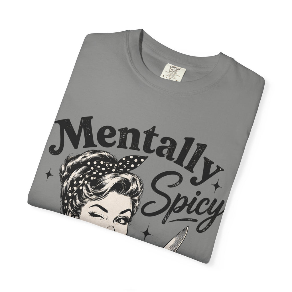 Mentally Spicy T-Shirt — Retro Pinup Chef Graphic Tee