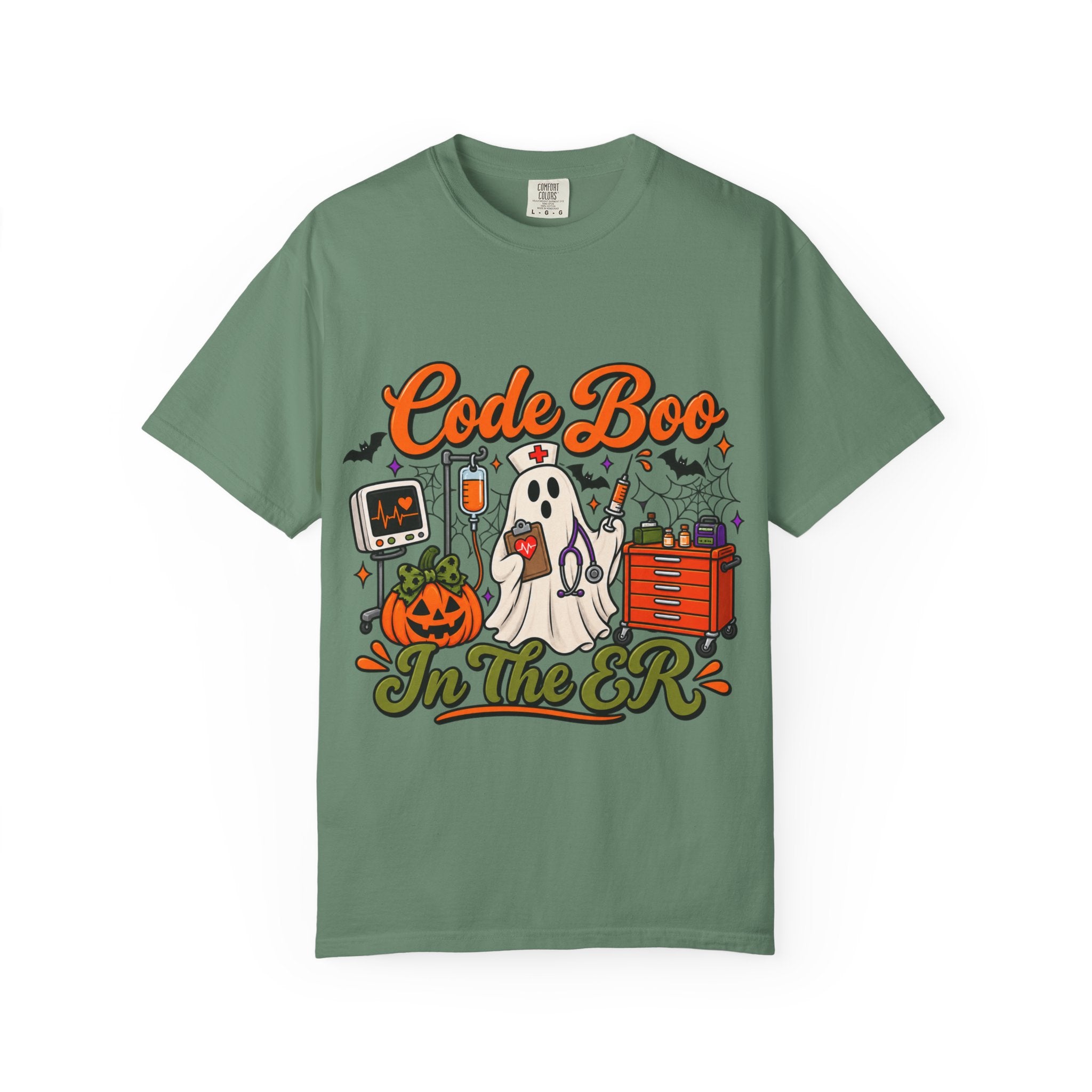 Code Boo in the ER T-Shirt — Halloween Nurse/EMT Medical Tee