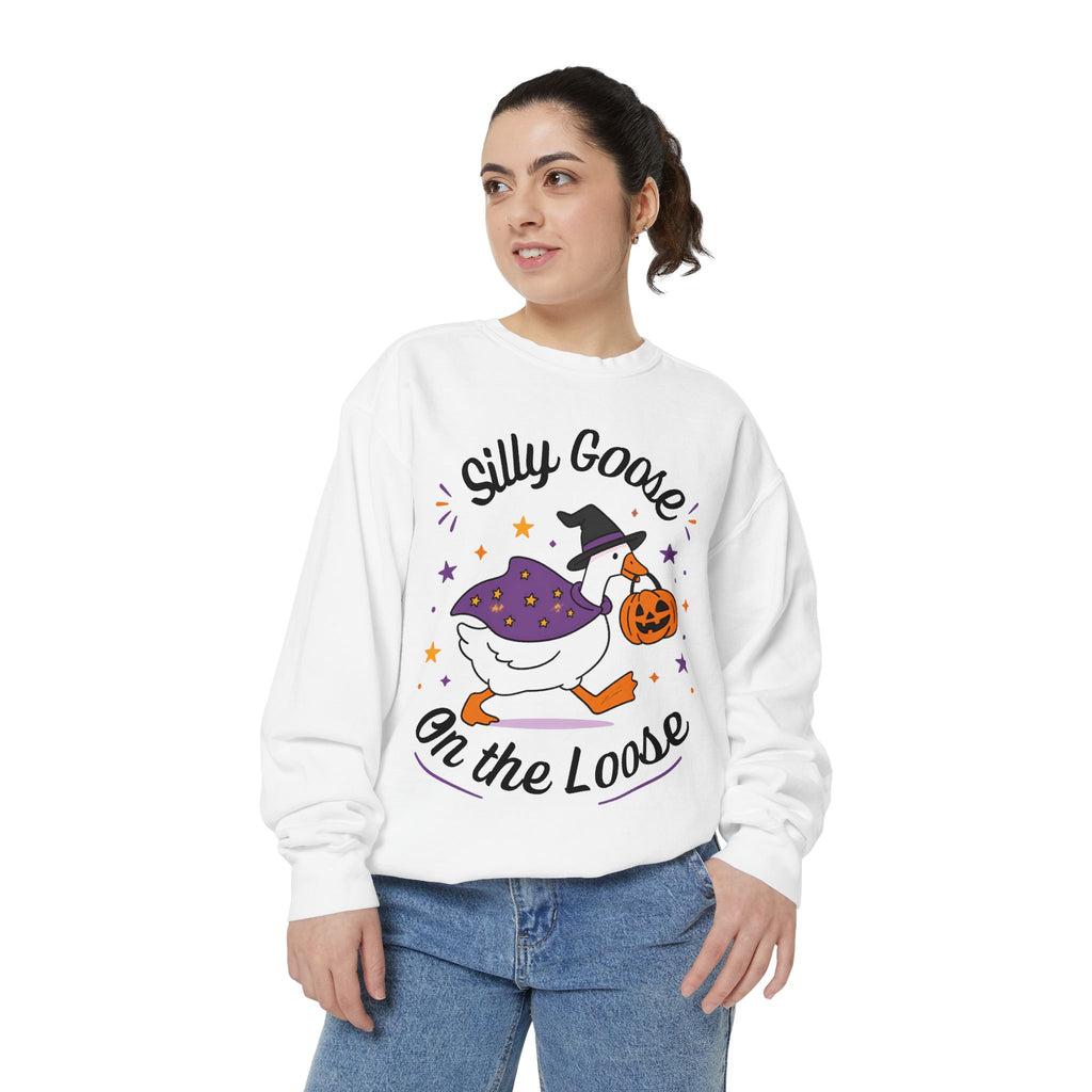 Silly Goose On The Loose Halloween Sweatshirt