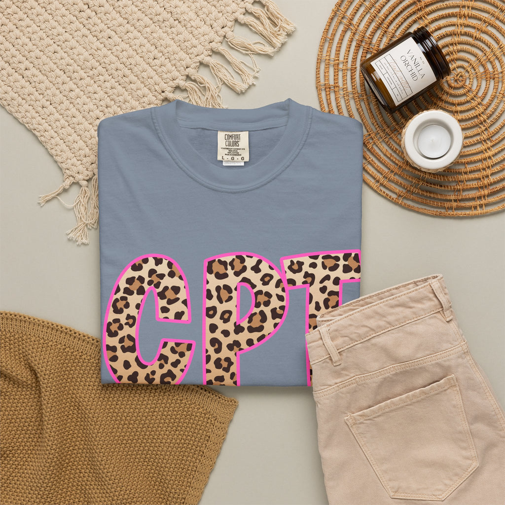 CPT Leopard Print- Phlebotomy T‑Shirt