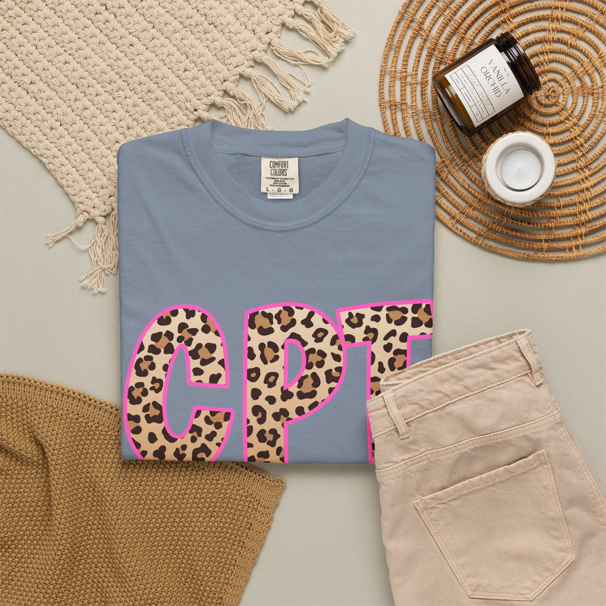 CPT Leopard Print- Phlebotomy T‑Shirt
