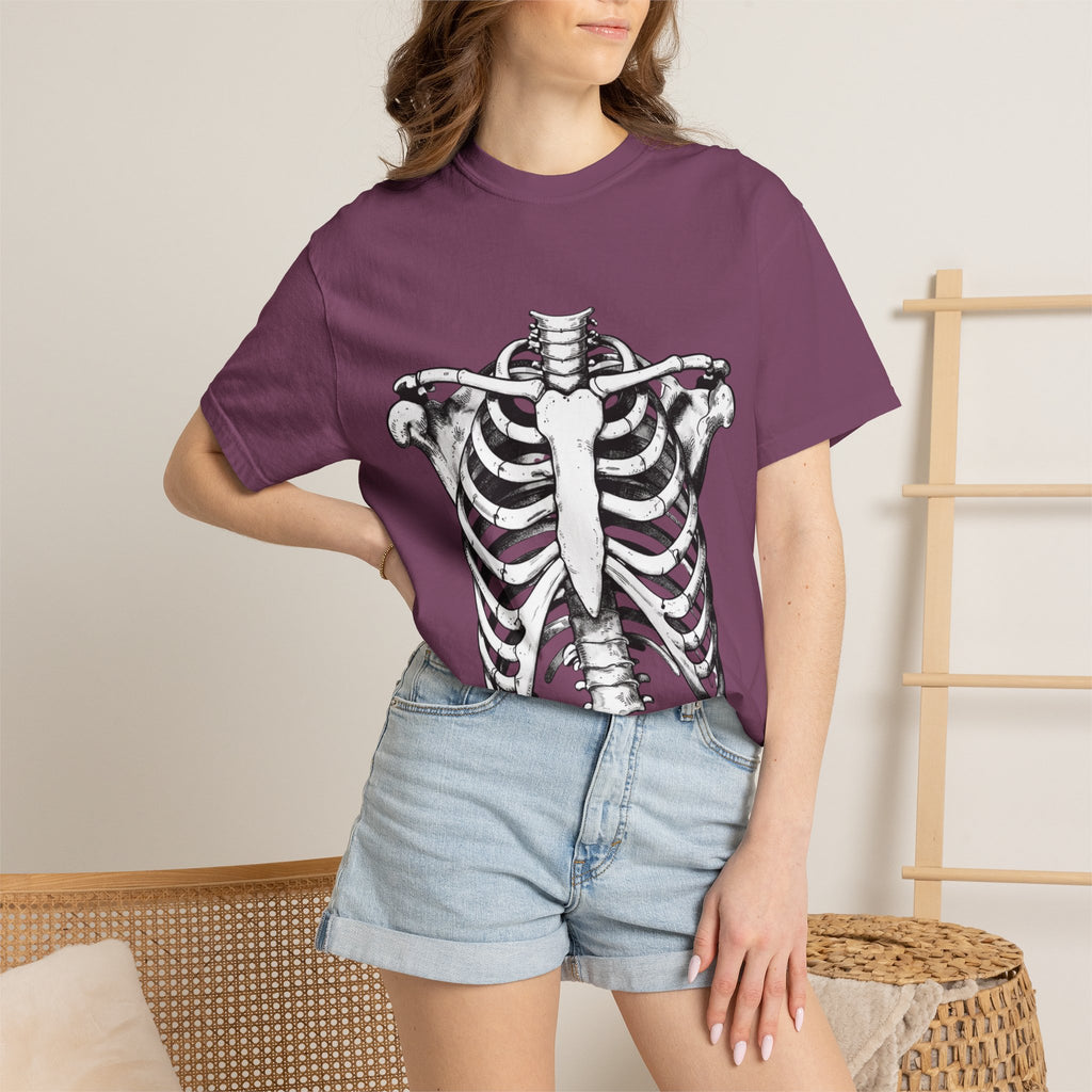 Rib Cage Anatomy T-Shirt — Vintage Skeleton Graphic Tee