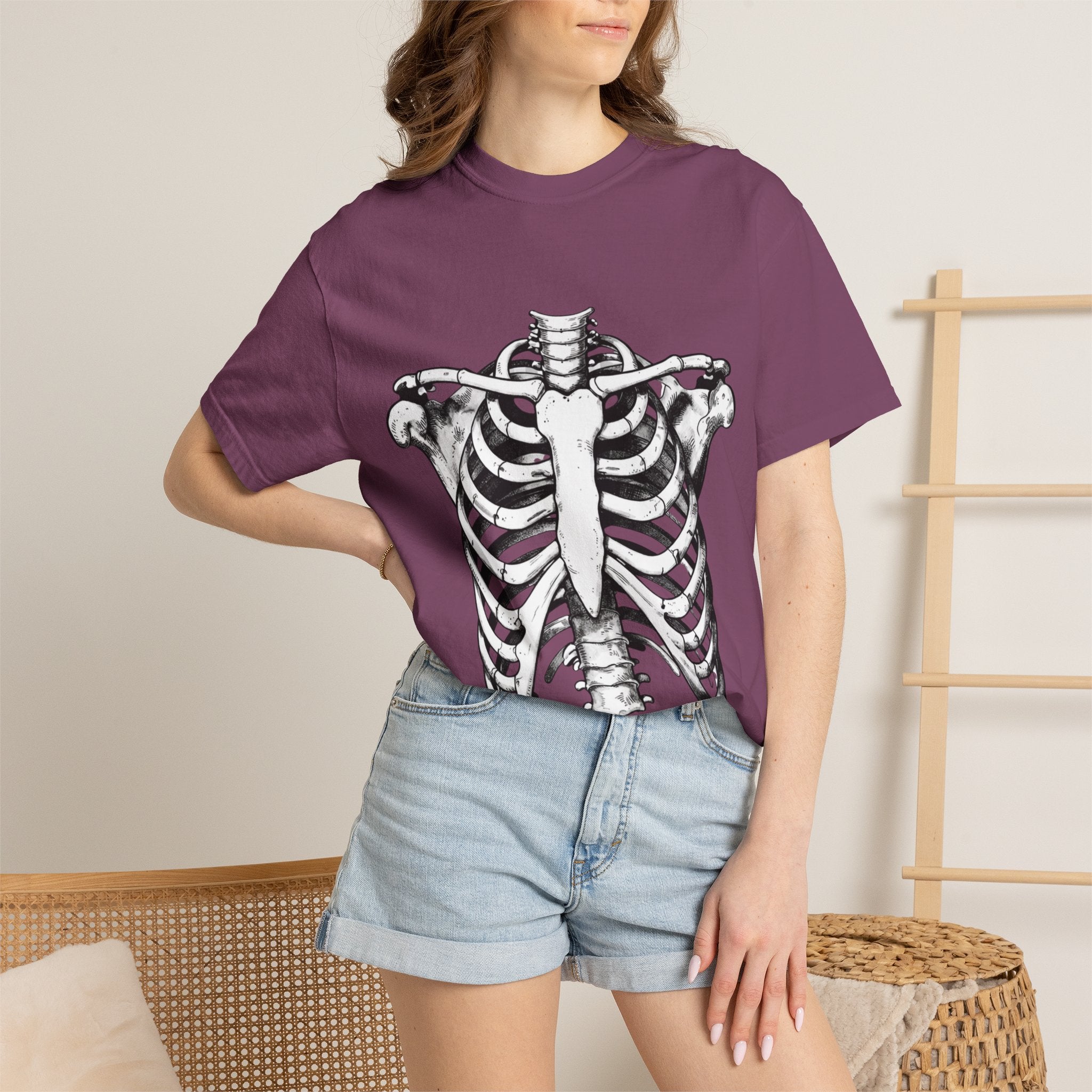 Rib Cage Anatomy T-Shirt — Vintage Skeleton Graphic Tee
