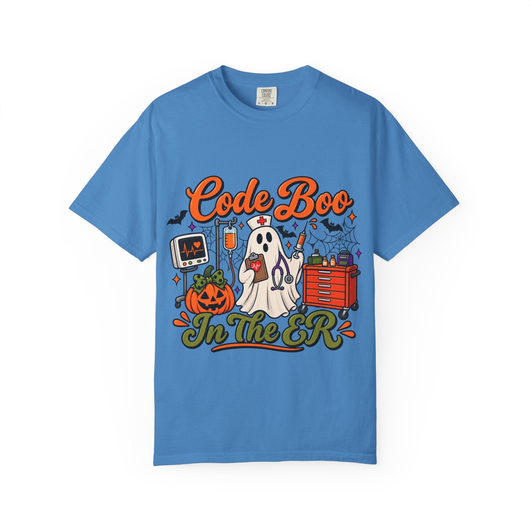 Code Boo in the ER T-Shirt — Halloween Nurse/EMT Medical Tee