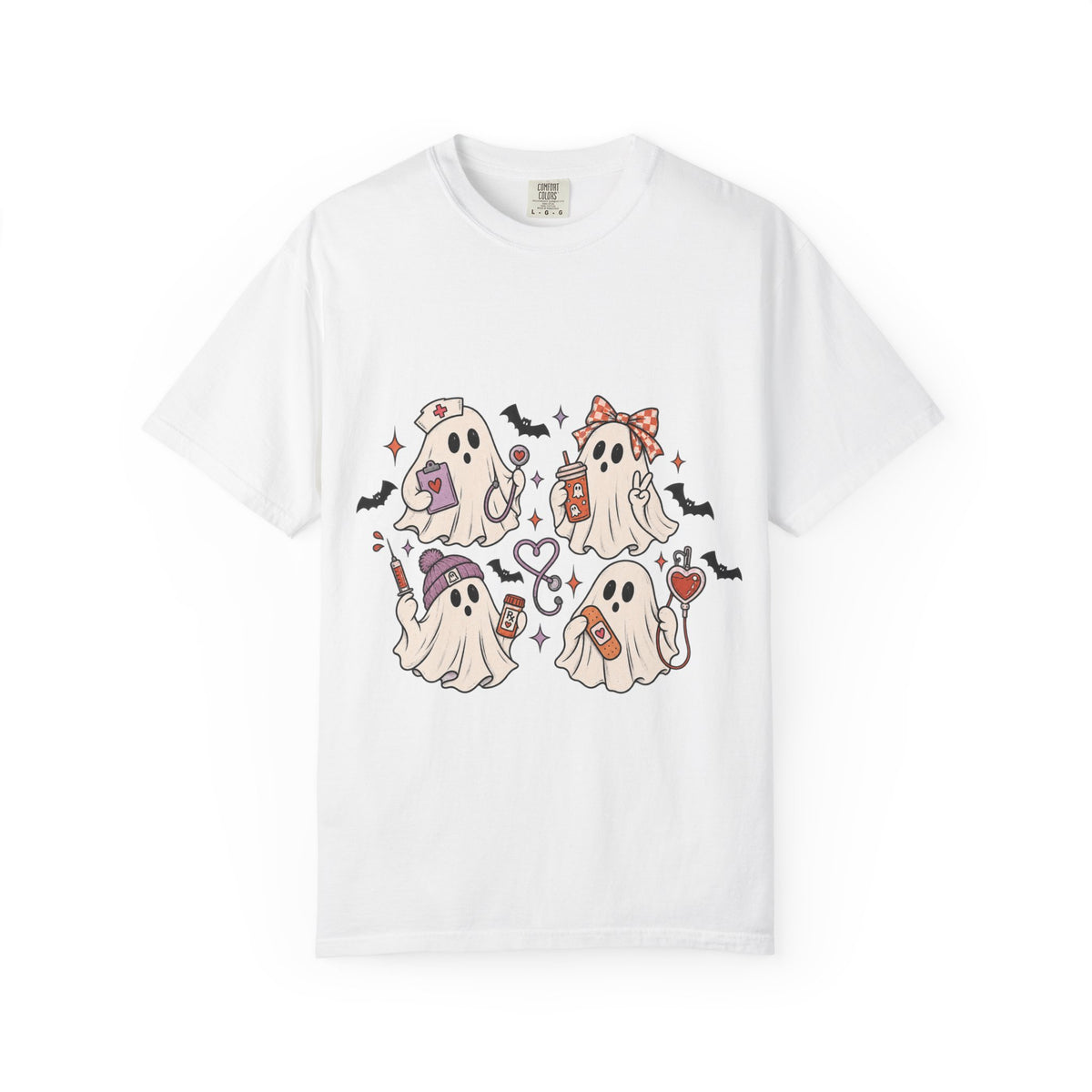 Cute Halloween Ghosts T-Shirt — Kawaii Ghost Squad Costume Tee