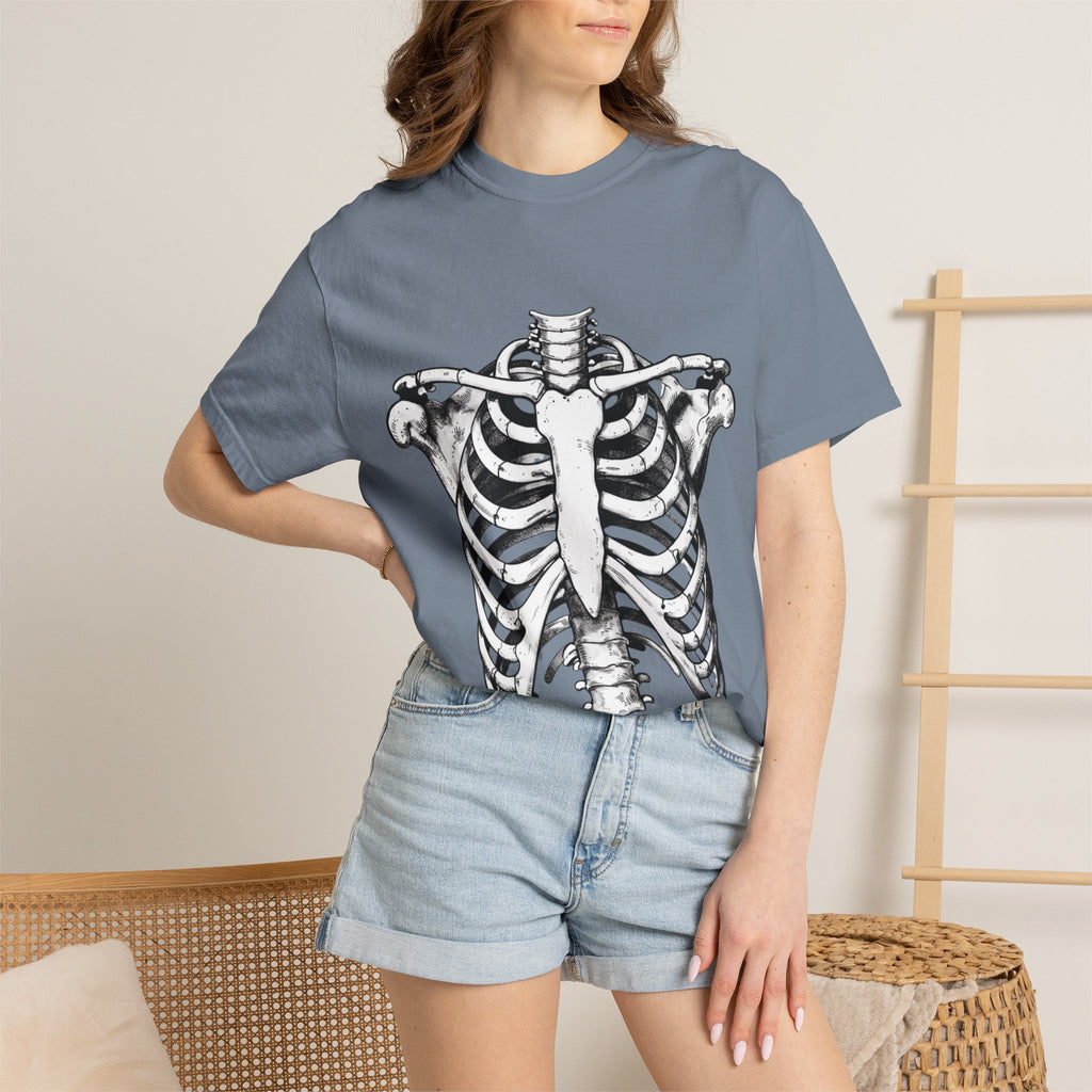 Rib Cage Anatomy T-Shirt — Vintage Skeleton Graphic Tee