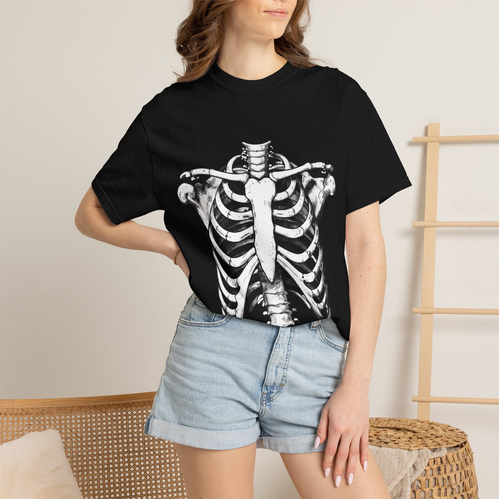 Rib Cage Anatomy T-Shirt — Vintage Skeleton Graphic Tee
