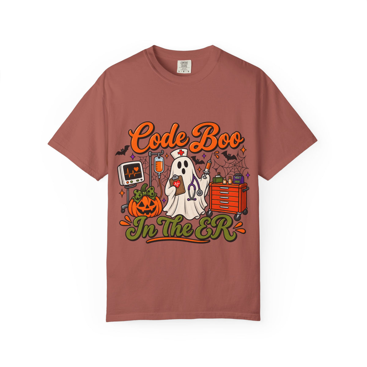 Code Boo in the ER T-Shirt — Halloween Nurse/EMT Medical Tee