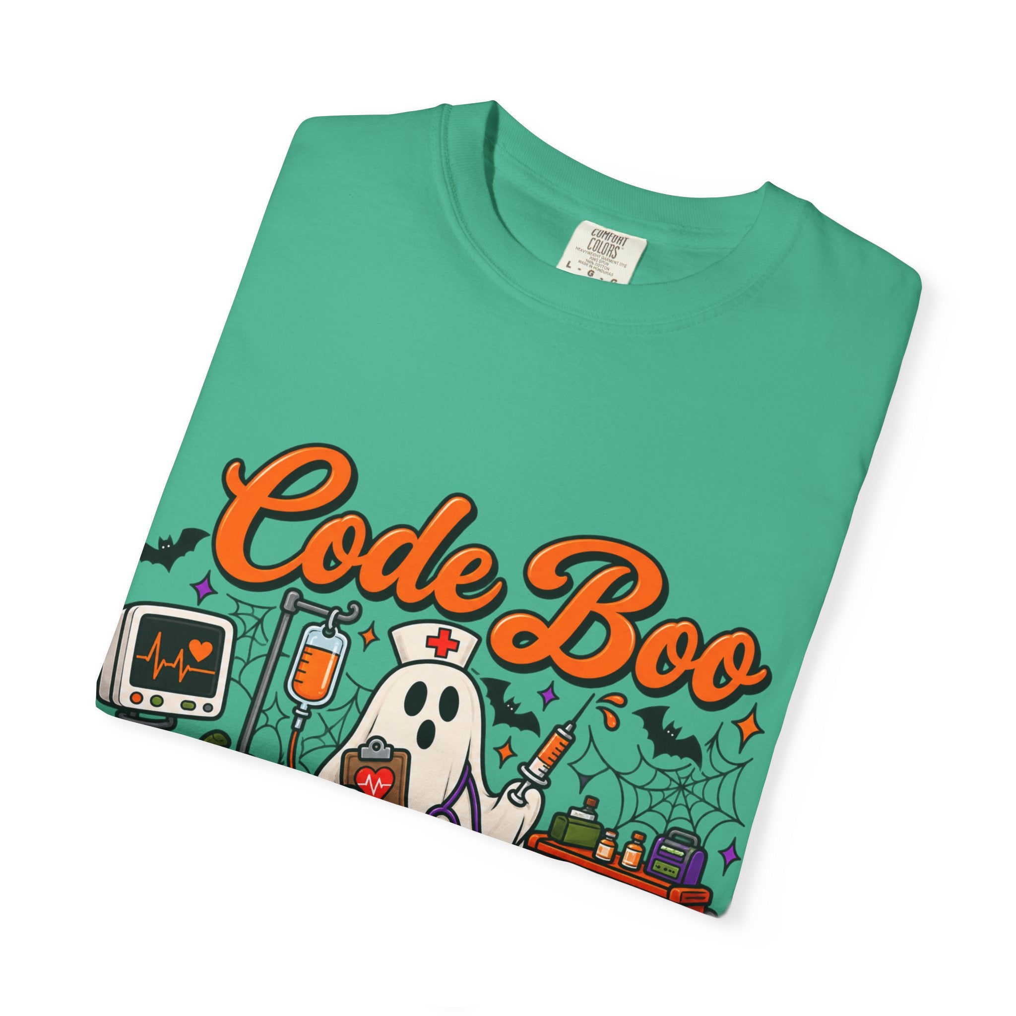 Code Boo in the ER T-Shirt — Halloween Nurse/EMT Medical Tee