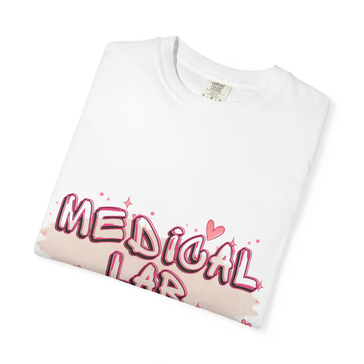 Medical Lab Tech T-Shirt — Cute Heart Design for Lab Professionals