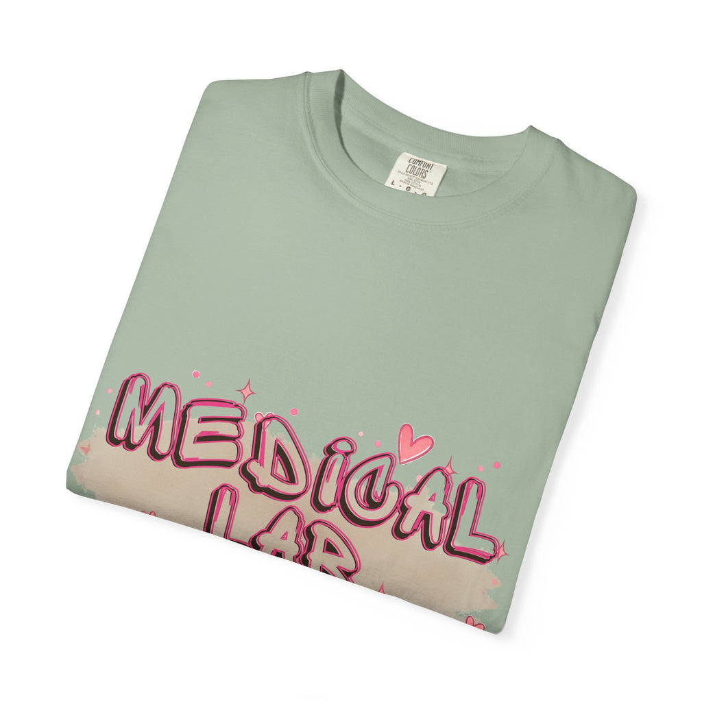 Medical Lab Tech T-Shirt — Cute Heart Design for Lab Professionals