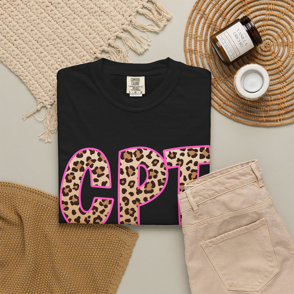 CPT Leopard Print- Phlebotomy T‑Shirt