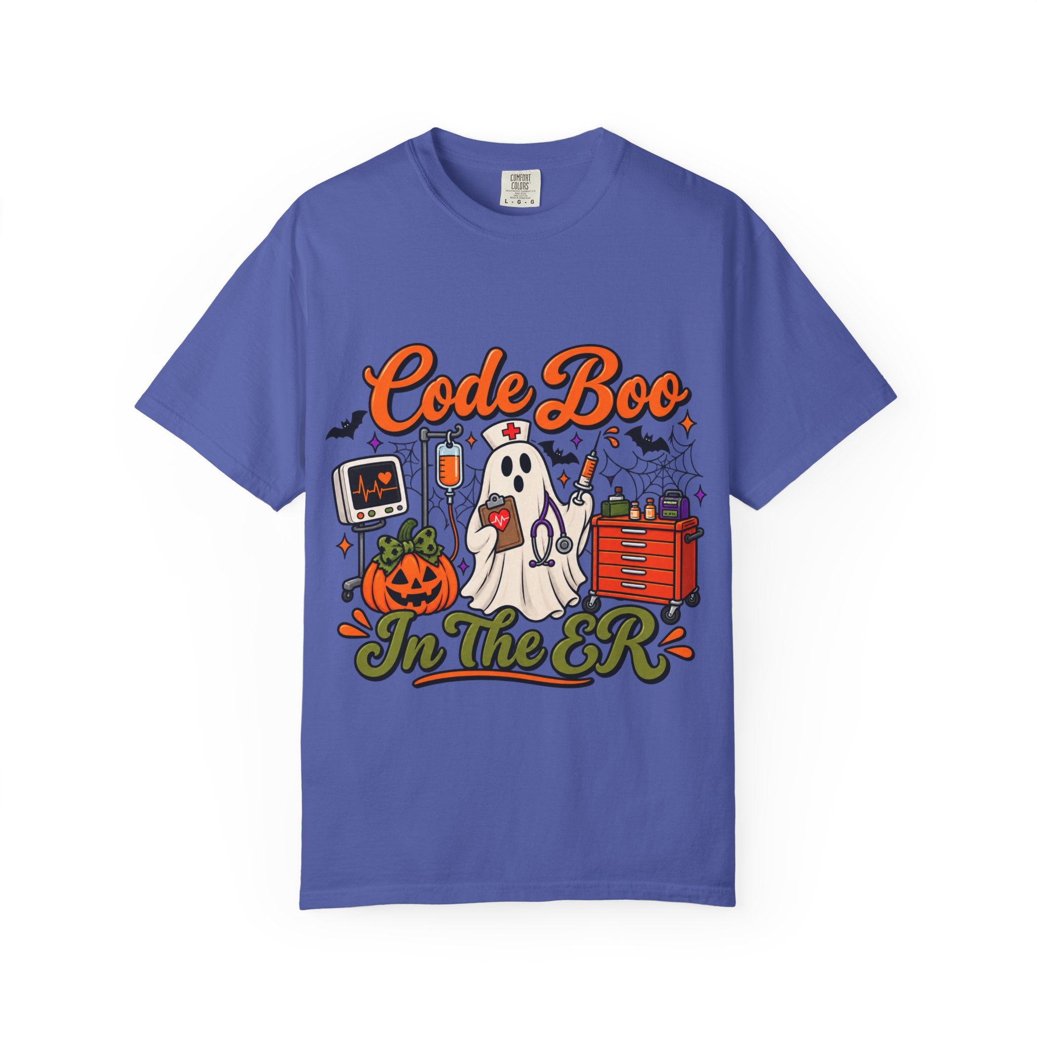 Code Boo in the ER T-Shirt — Halloween Nurse/EMT Medical Tee
