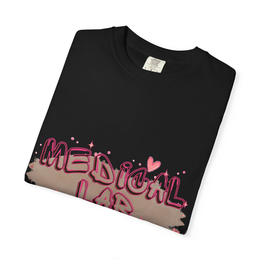 Medical Lab Tech T-Shirt — Cute Heart Design for Lab Professionals