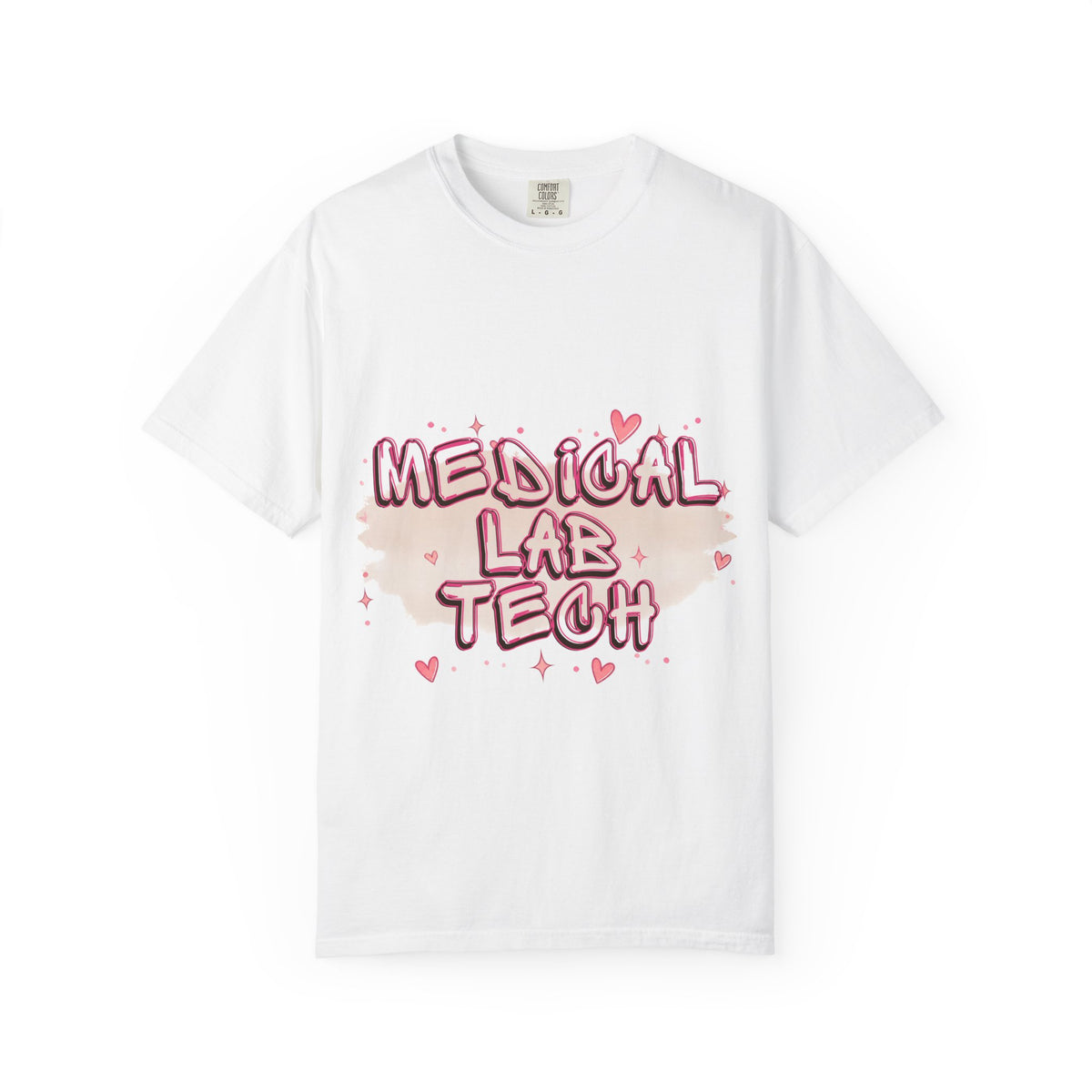 Medical Lab Tech T-Shirt — Cute Heart Design for Lab Professionals