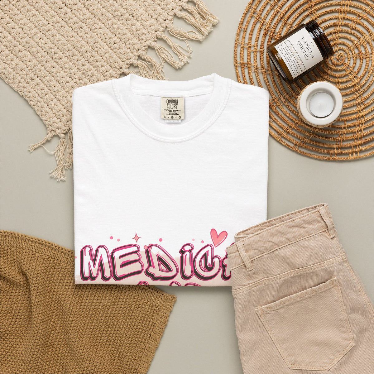 Medical Lab Tech T-Shirt — Cute Heart Design for Lab Professionals