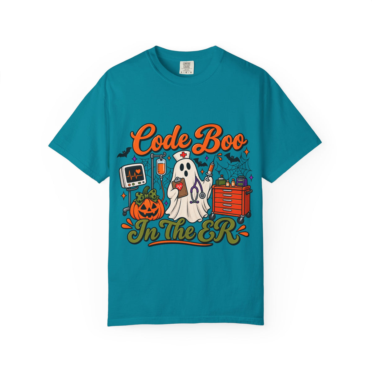 Code Boo in the ER T-Shirt — Halloween Nurse/EMT Medical Tee