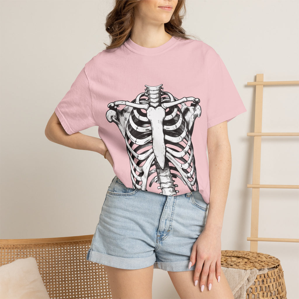Rib Cage Anatomy T-Shirt — Vintage Skeleton Graphic Tee