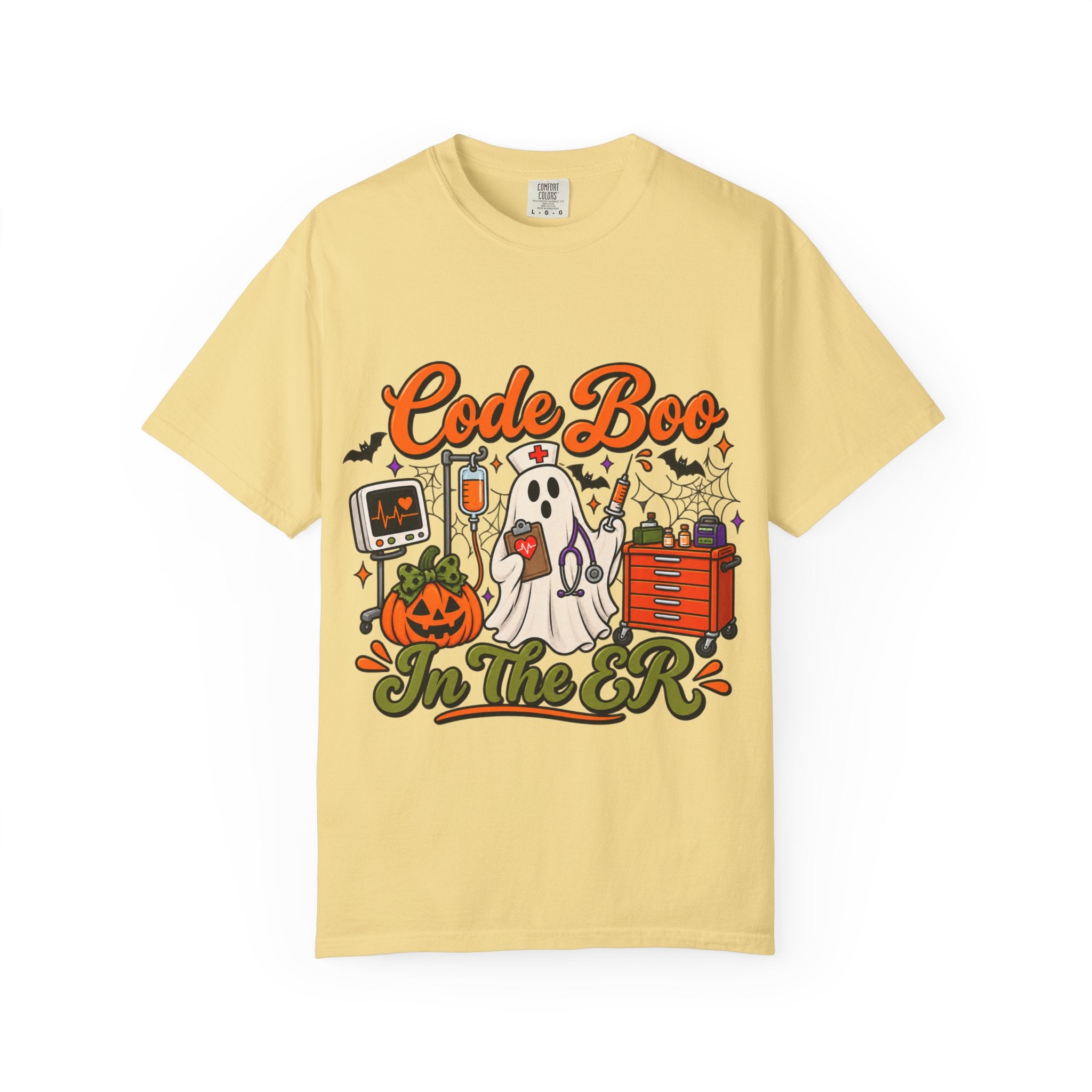 Code Boo in the ER T-Shirt — Halloween Nurse/EMT Medical Tee