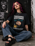 Professional Overthinker T-Shirt — Cute Brain Graphic “Certified Since Birth” Tee