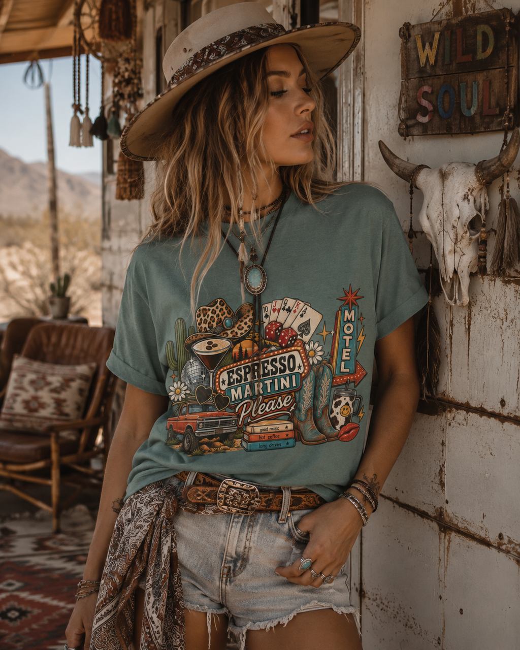 Espresso Martini Retro Roadtrip T-Shirt