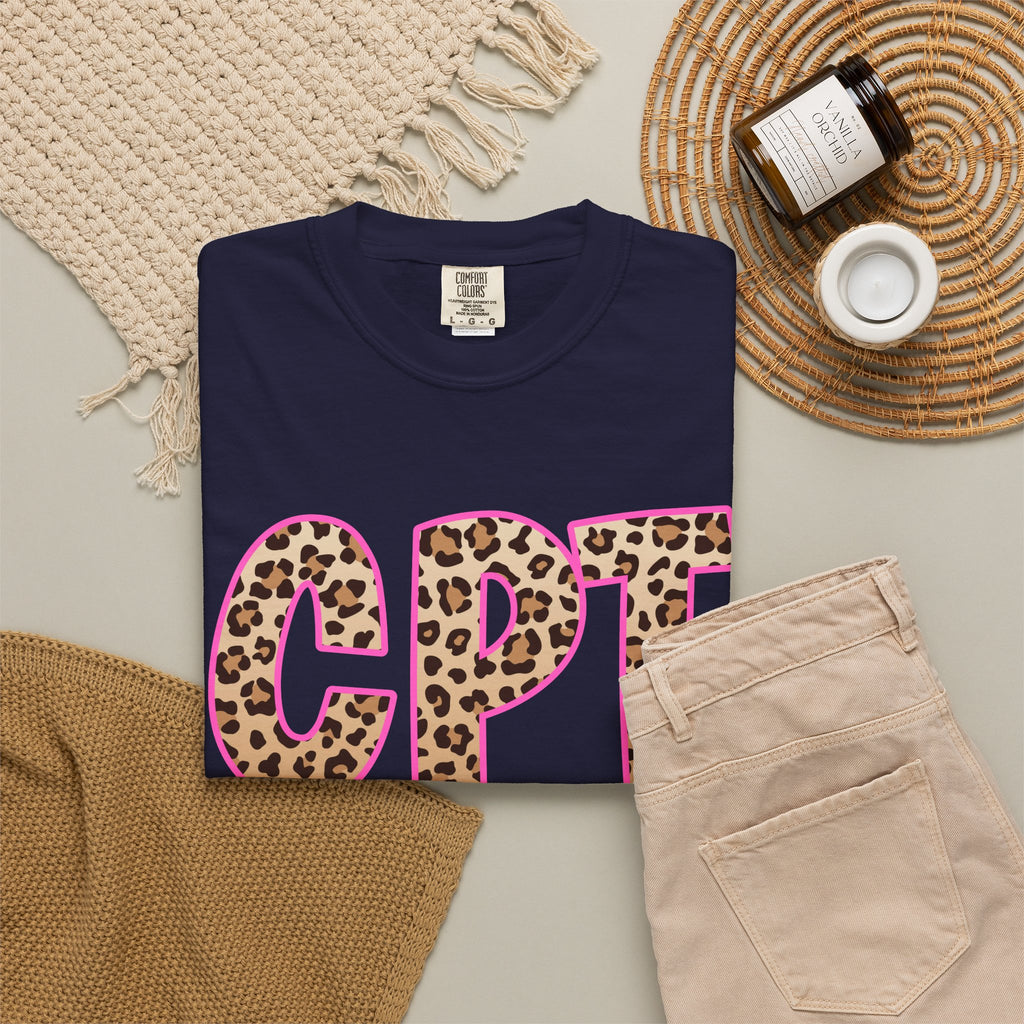 CPT Leopard Print- Phlebotomy T‑Shirt