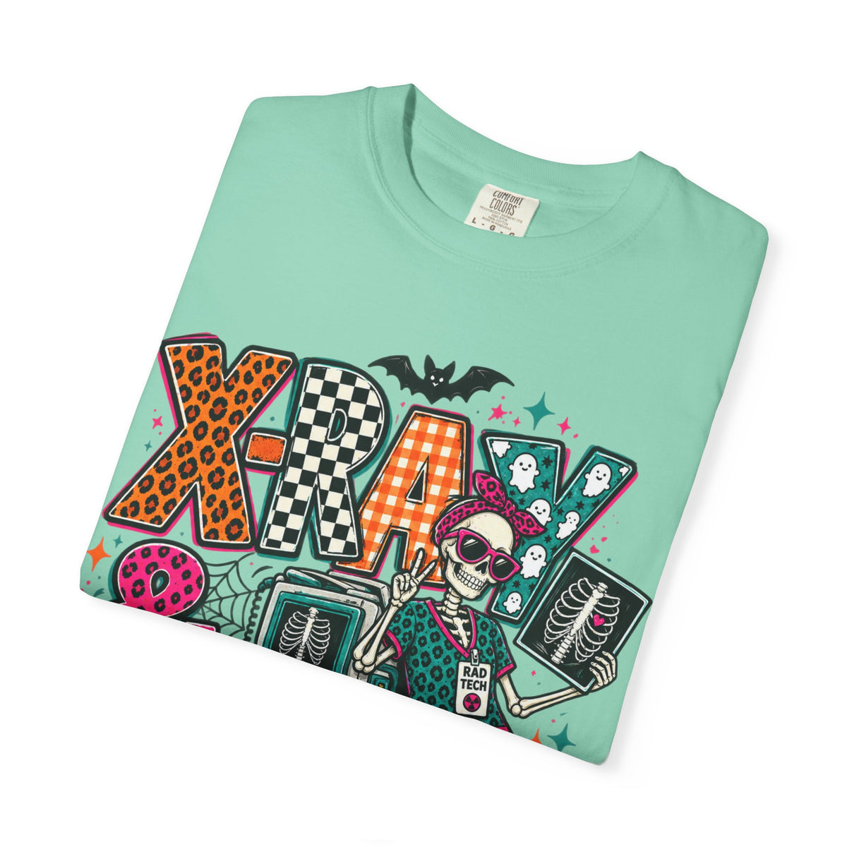 Halloween Floral Witch T-Shirt — "X-Ray & Slay" Graphic Tee