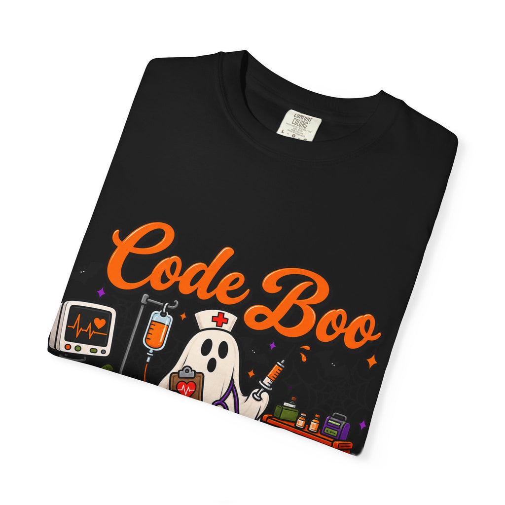 Code Boo in the ER T-Shirt — Halloween Nurse/EMT Medical Tee