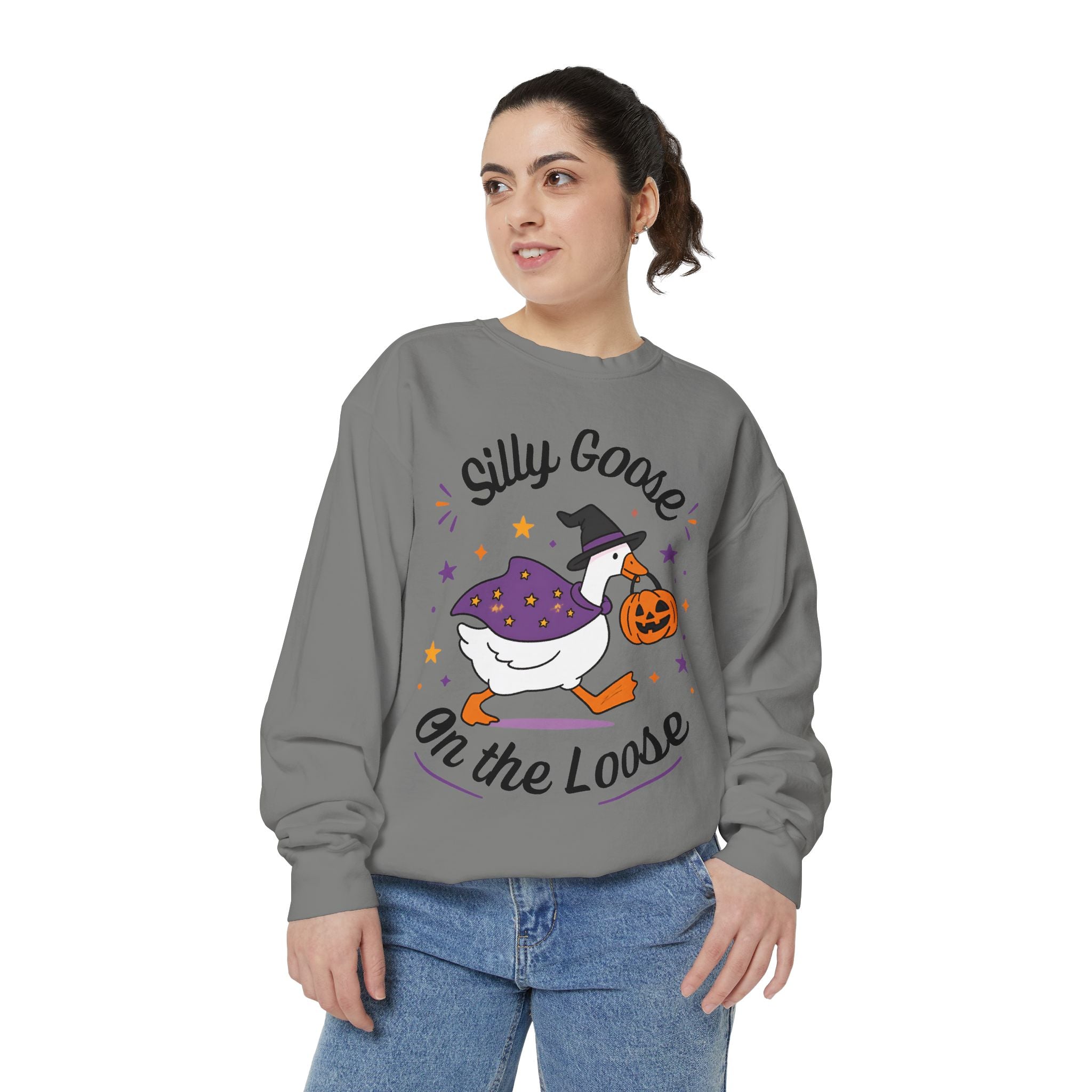 Silly Goose On The Loose Halloween Sweatshirt