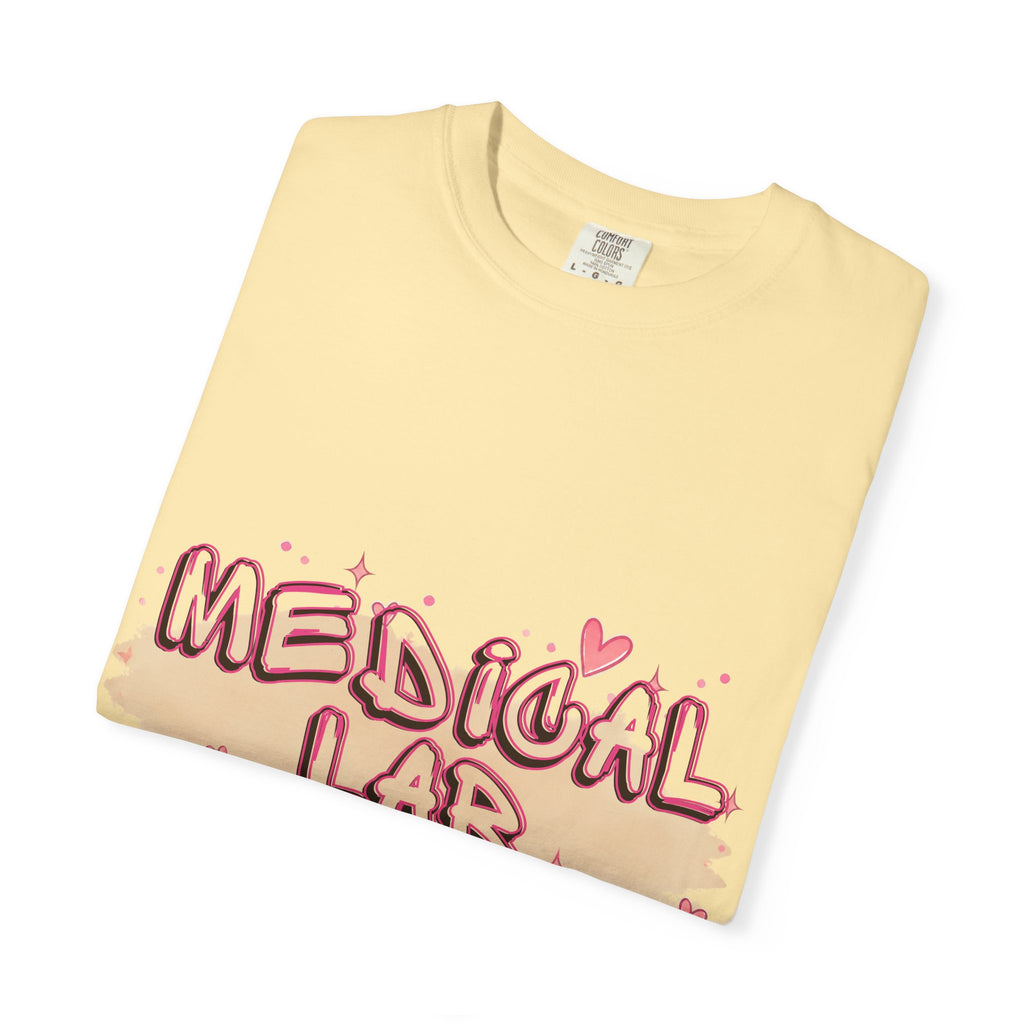 Medical Lab Tech T-Shirt — Cute Heart Design for Lab Professionals