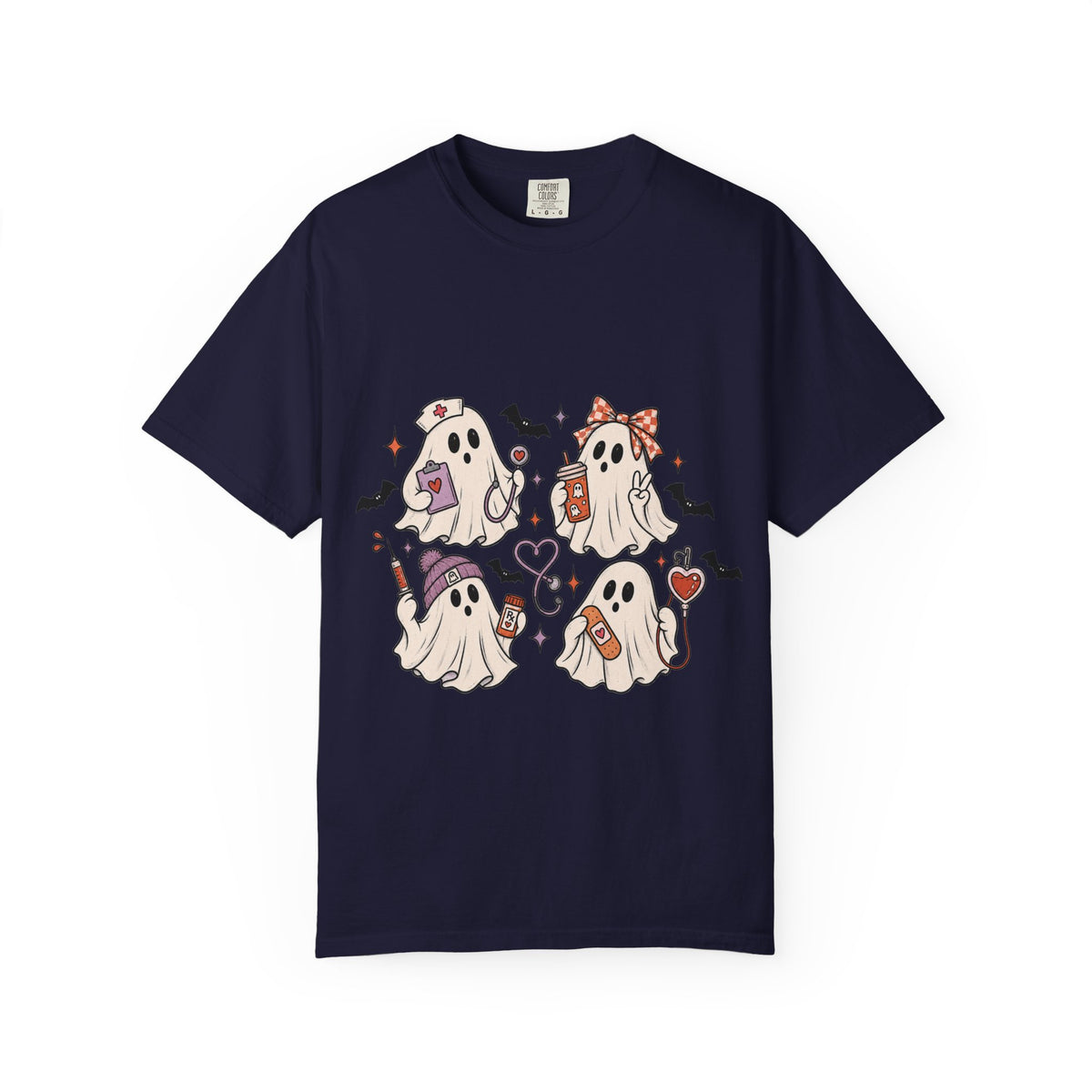 Cute Halloween Ghosts T-Shirt — Kawaii Ghost Squad Costume Tee